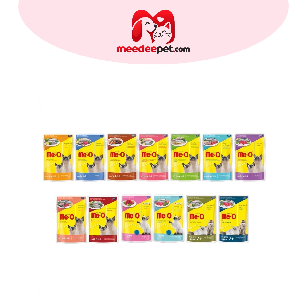 [13แบบ] มีโอ Meo Pouch 80 กรัม อาหารเปียก แมว อาหารเปียกแมว