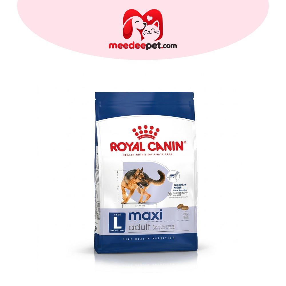 Royal Canin Maxi Adult 10kg อาหารเม็ดสุนัขโต พันธุ์ใหญ่ อายุ 15 เดือนขึ้นไป (Dry Dog Food, โรยัล คานิน)