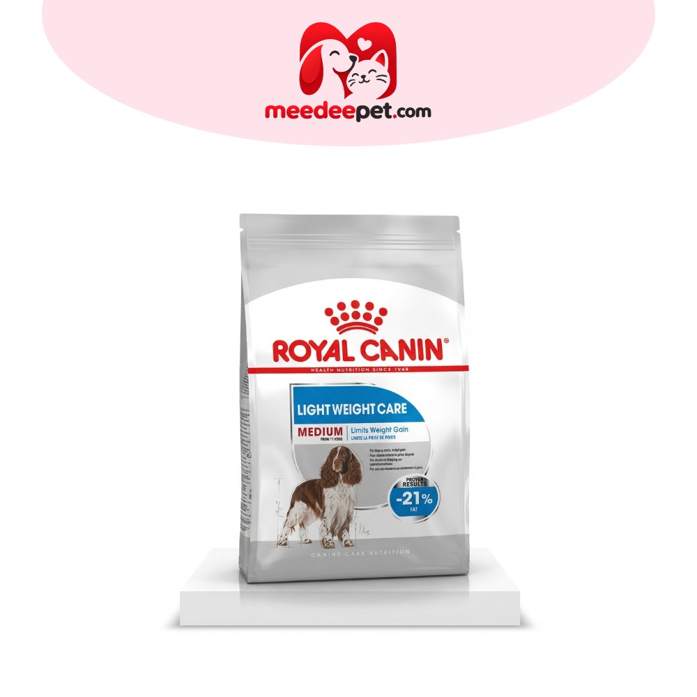 Royal Canin Medium Light Weight Care12kg อาหารเม็ดสุนัขโตพันธุ์กลางอ้วนง่าย อายุ12เดือนขึ้นไป