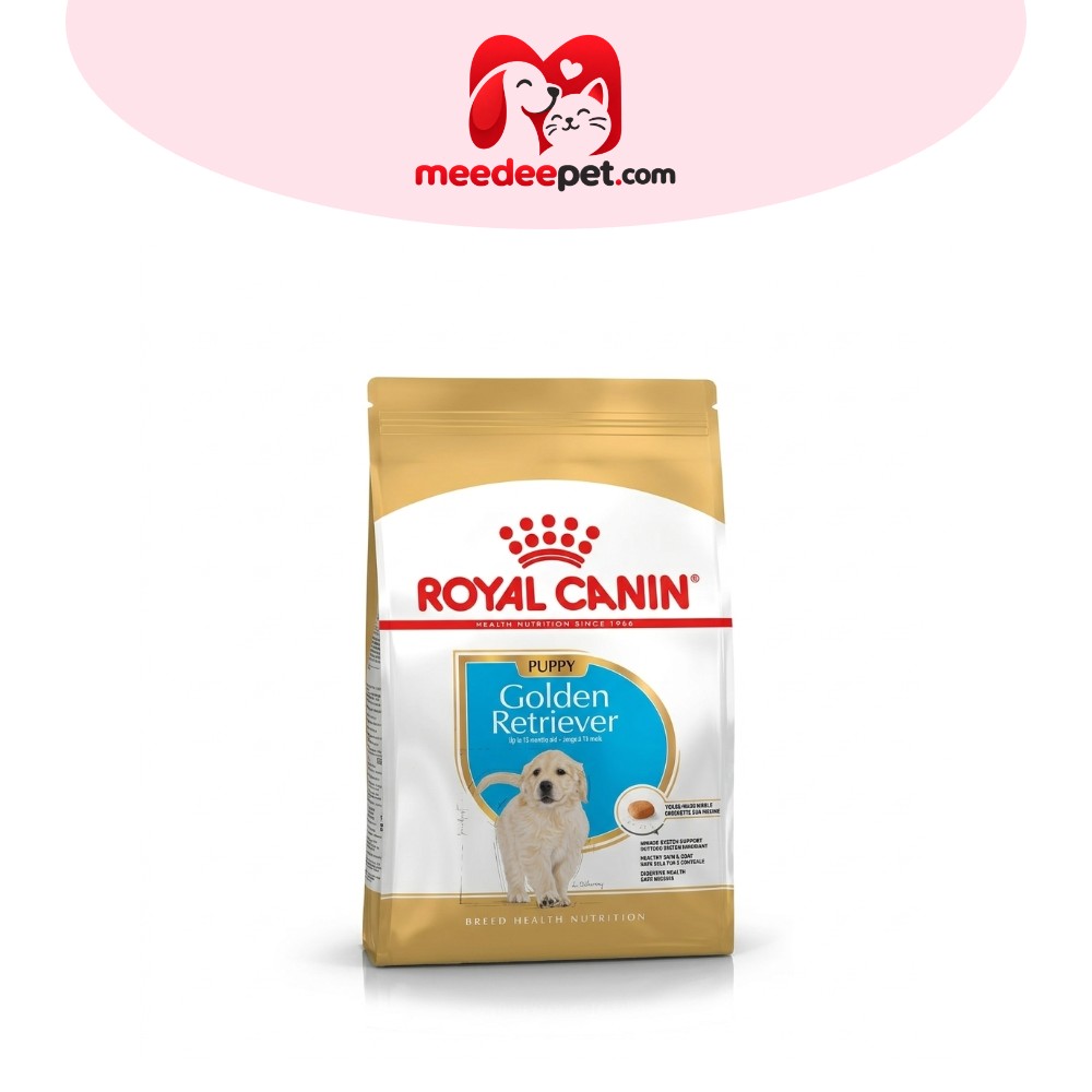 Royal Canin Golden Retriever Puppy 12kg อาหารเม็ดลูกสุนัข พันธุ์โกลเด้น รีทรีฟเวอร์ อายุต่ำกว่า 15 เดือน(โรยัล คานิน)