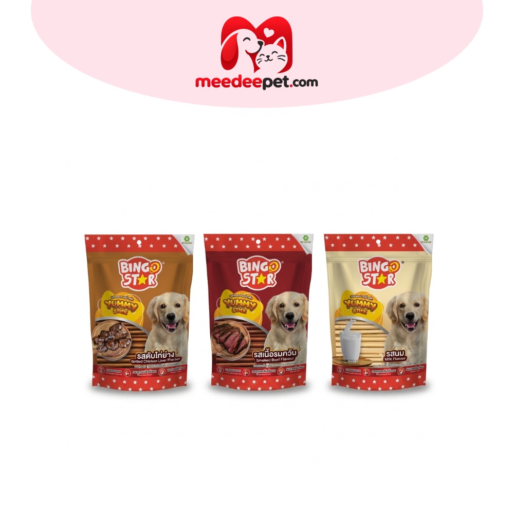 Bingostar Yummy Stick ขนมสุนัขแบบแท่ง ขนาด 500 กรัม