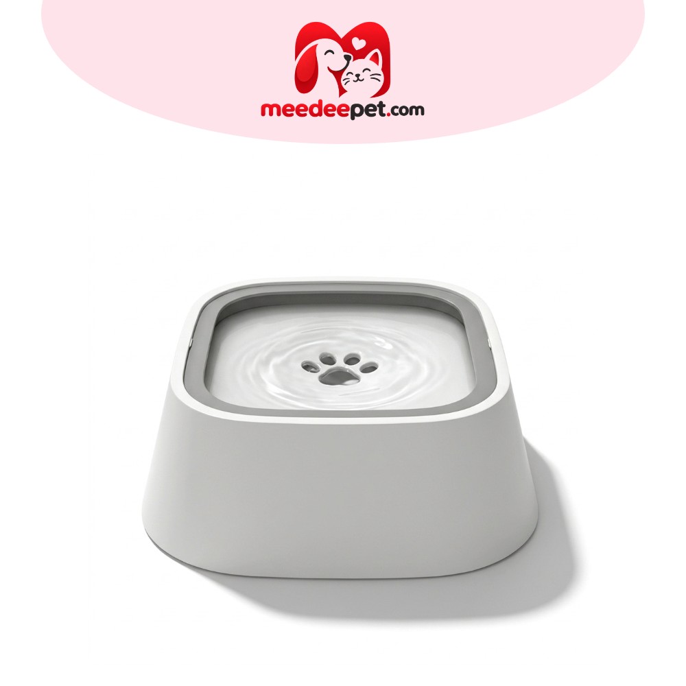 PETStar1 ที่ให้น้ำสัตว์เลี้ยง ชามน้ำลอยตัว 1.5L ชามอาหารแมว ชามสุนัข ป้องกันน้ำกระเซ็น ป้องปากเปียก ทำความสะอาดสะดวก