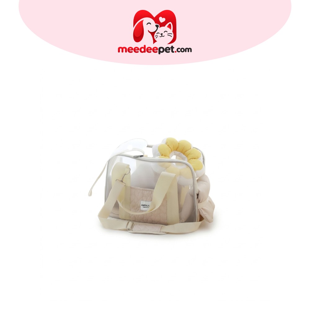 petcare (ส่งจากไทย) 🇰🇷 กระเป๋าเเมว กระเป๋าหมา ระบายอากาศ ตาข่าย เเมว 4.5 kg หมา 4 kg
