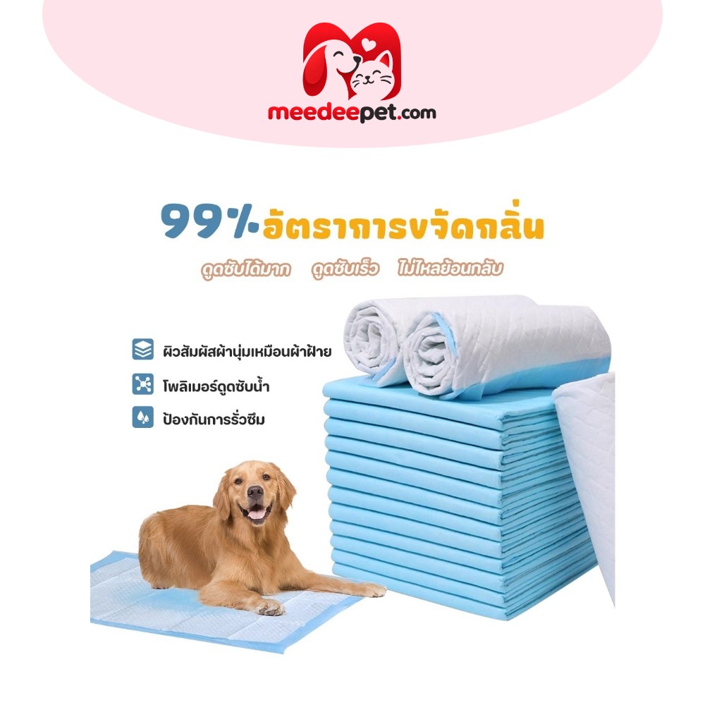 แผ่นรองฉี่สัตว์เลี้ยง ช่วยฝึกขับถ่าย ระงับกลิ่น ซึมซับไดีดี