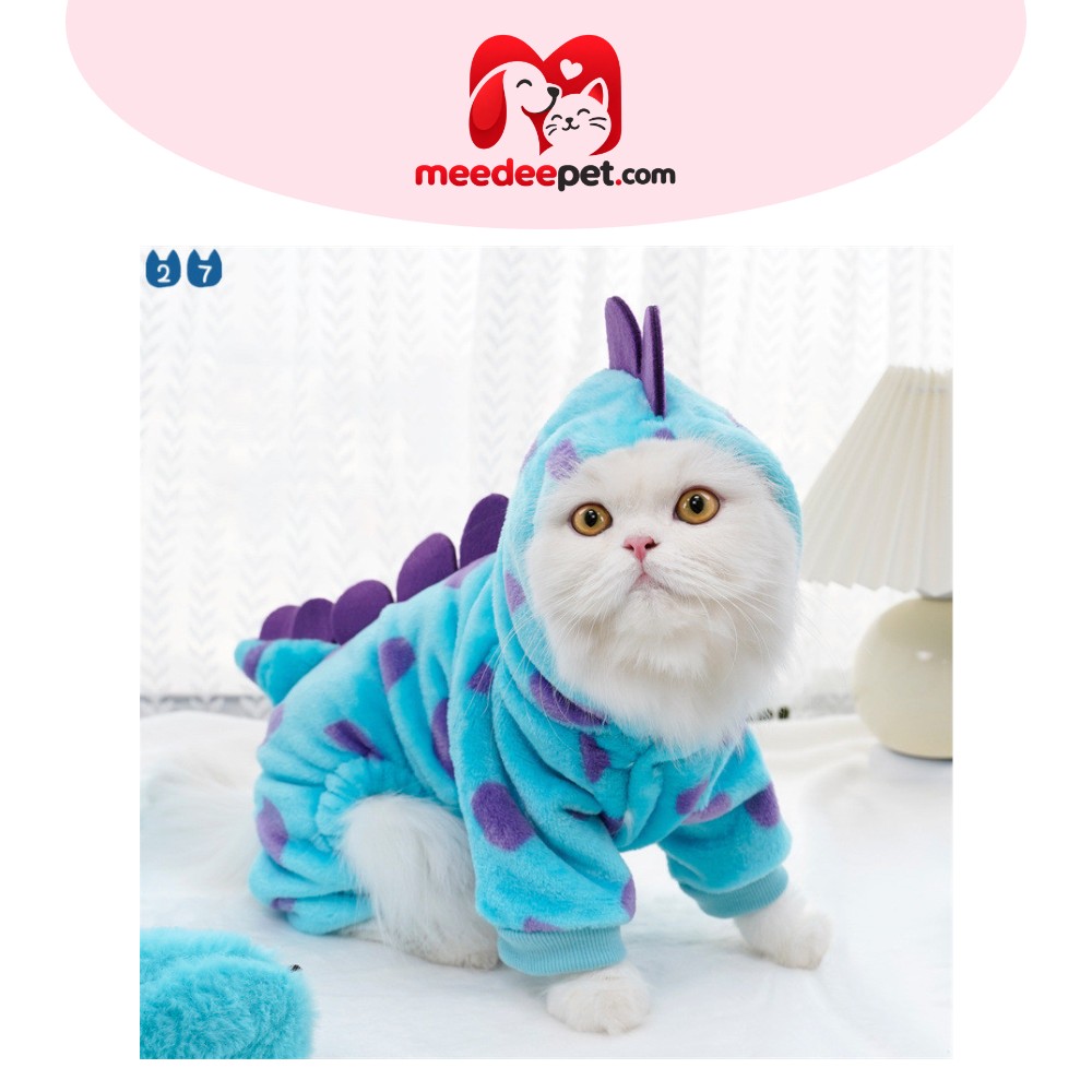 27PetsPet เสื้อผ้าสุนัขคอสเพลย์ Cat Warm ไดโนเสาร์เสื้อผ้า Puppy Coat สุนัข Hoodie